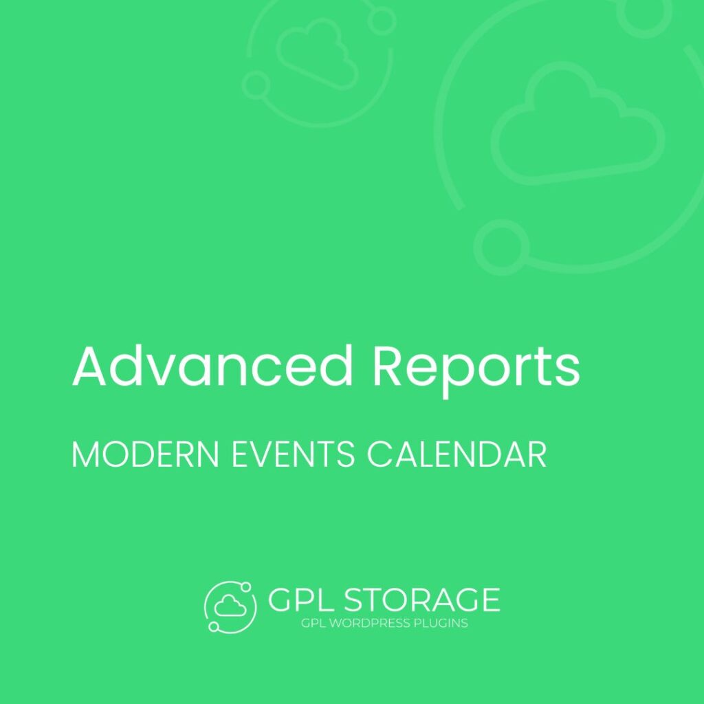 Advanced Reports-MODERN EVENTS CALENDAR GPL Download