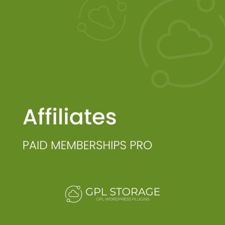 Paid Memberships Pro – Affiliates Add On