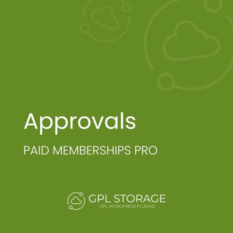 Paid Memberships Pro – Approvals Add On