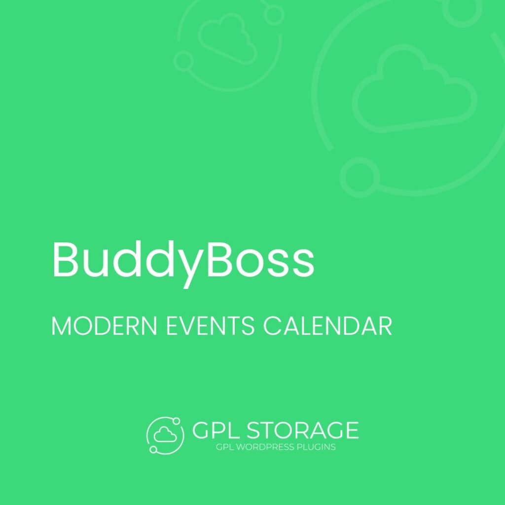 Buddyboss-MODERN EVENTS CALENDAR GPL Download