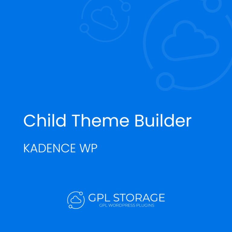 Kadence Child Theme Builder