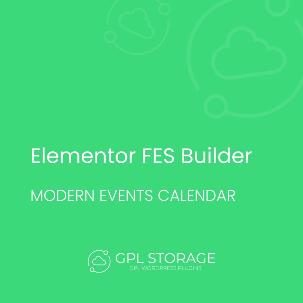 Elementor Fes Builder-MODERN EVENTS CALENDAR GPL Download