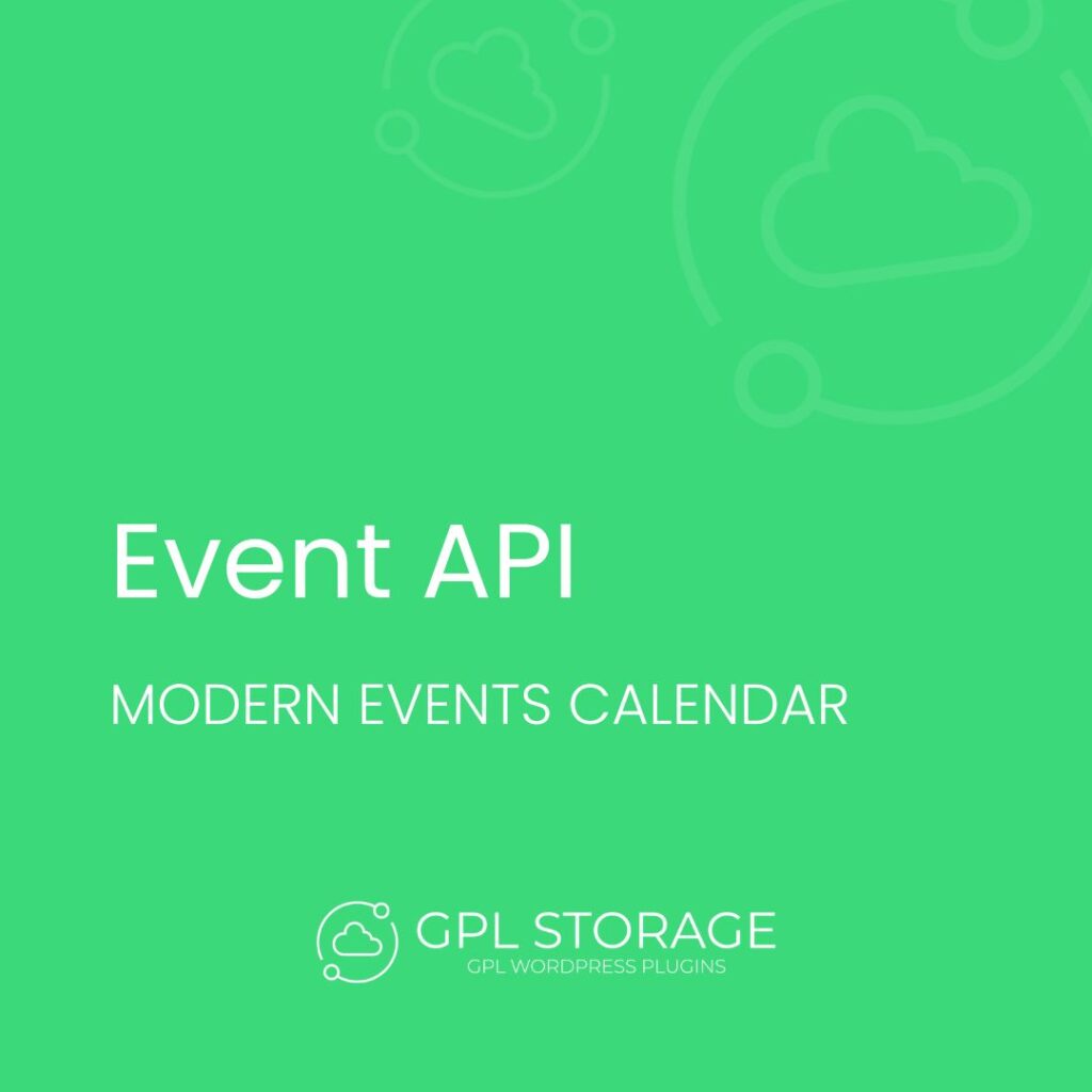 Event Api-MODERN EVENTS CALENDAR GPL Download