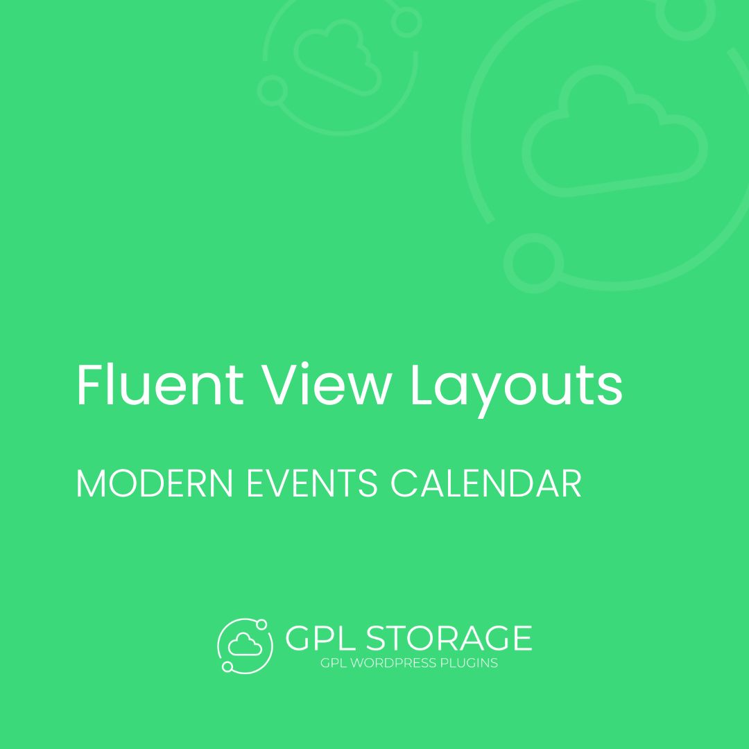 Fluent View Layouts-MODERN EVENTS CALENDAR GPL Download