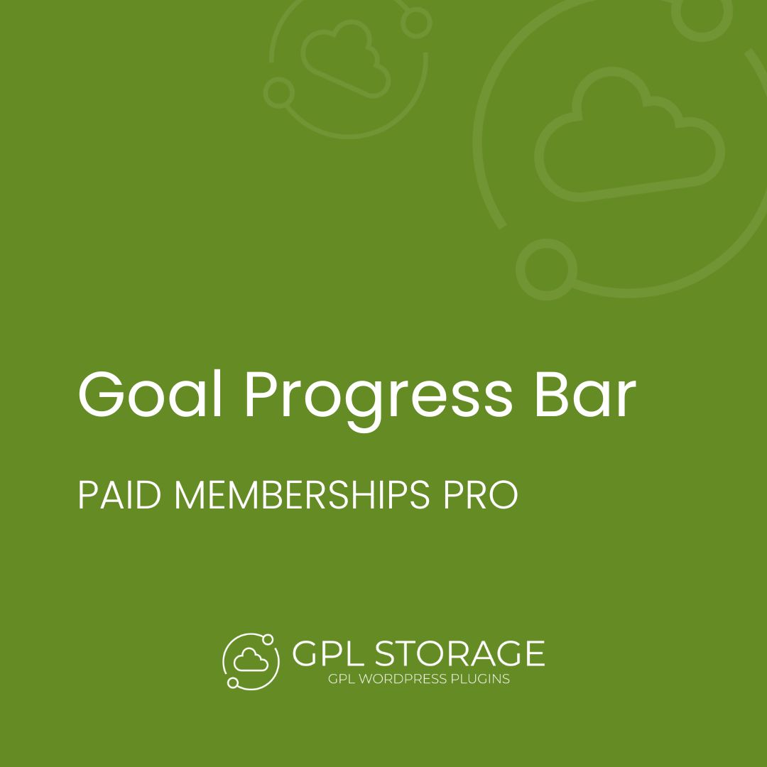 Goal Progress Bar-PAID MEMBERSHIPS PRO GPL Download