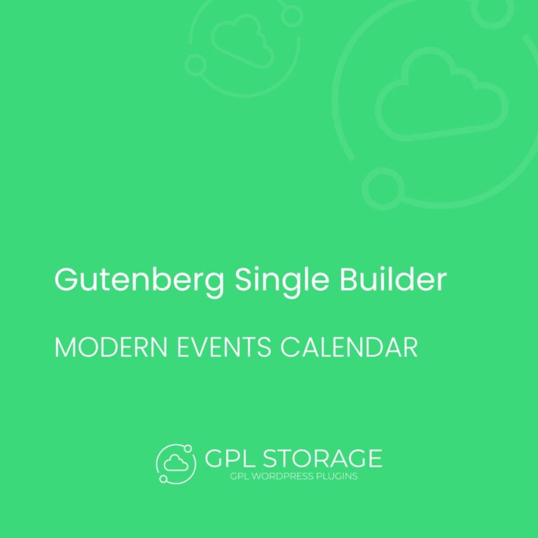 Gutenberg Single Builder for MEC