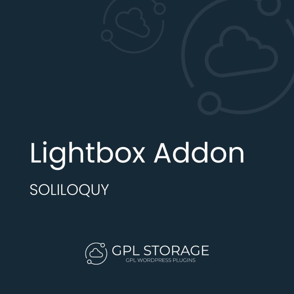 Lightbox Addon-SOLILOQUY GPL Download