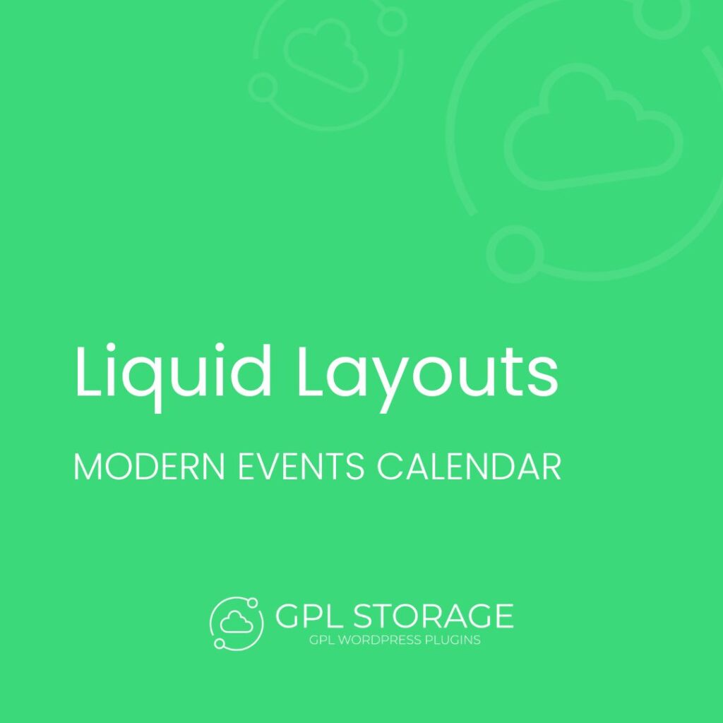 Liquid Layouts-MODERN EVENTS CALENDAR GPL Download