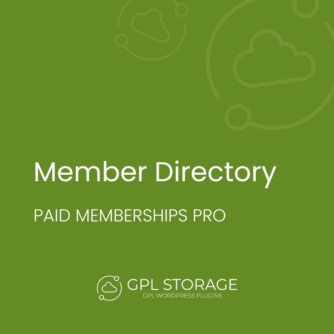 Member Directory-PAID MEMBERSHIPS PRO GPL Download