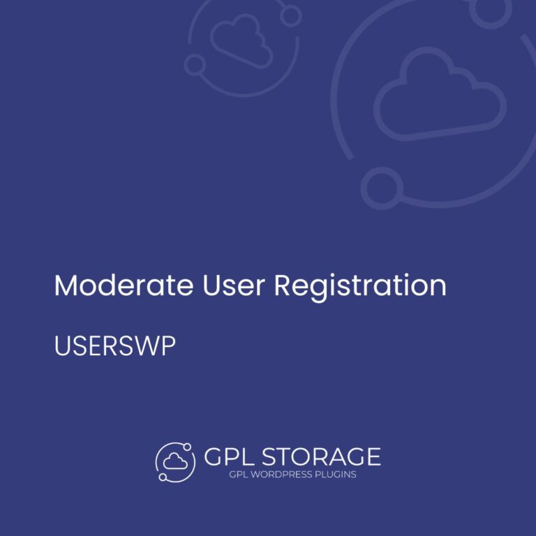 UsersWP Moderate User Registration