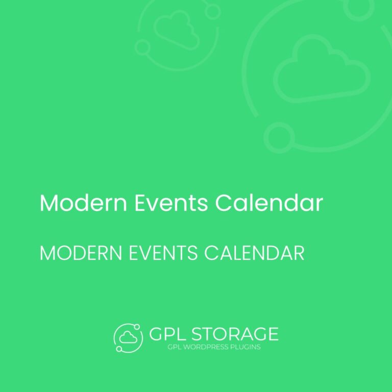 Modern Events Calendar