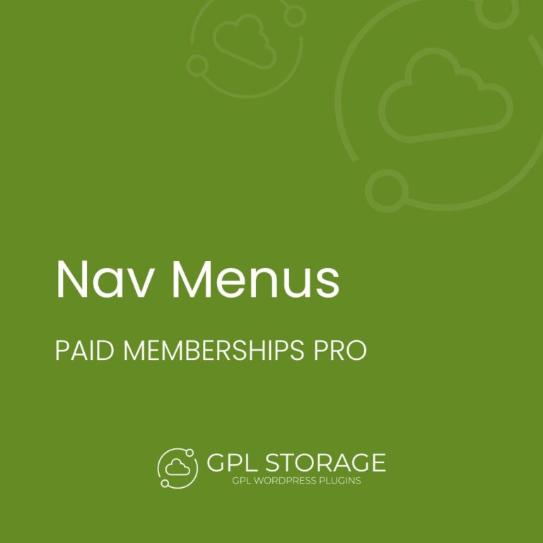 Paid Memberships Pro – Nav Menus Add On