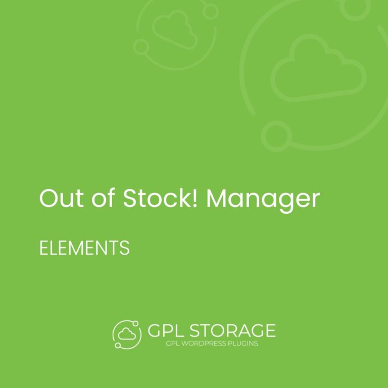 WooCommerce Out of Stock! Manager