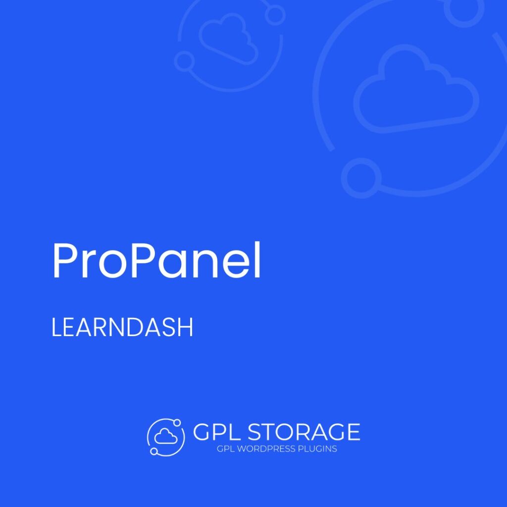 Propanel-LEARNDASH GPL Download