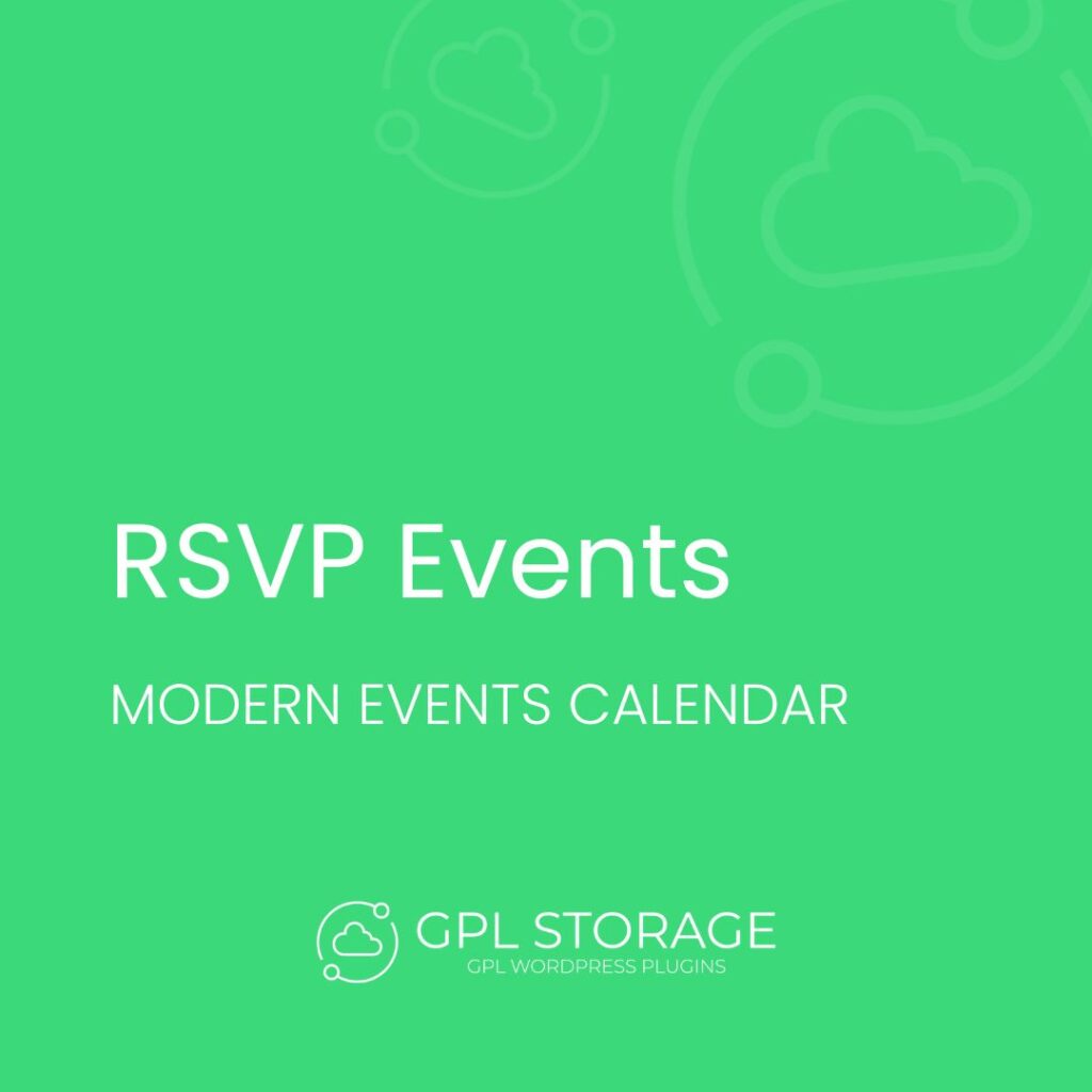 Rsvp Events-MODERN EVENTS CALENDAR GPL Download