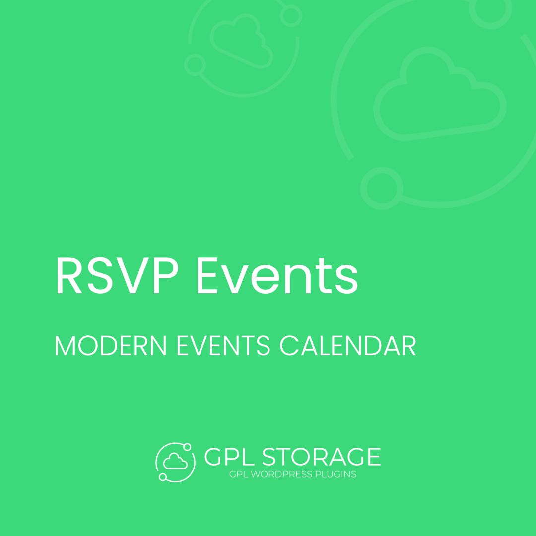 Rsvp Events-MODERN EVENTS CALENDAR GPL Download