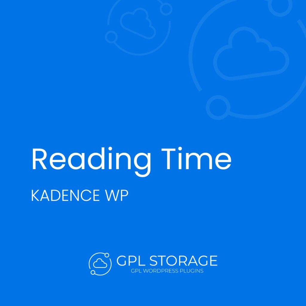 Reading Time-KADENCE WP GPL Download