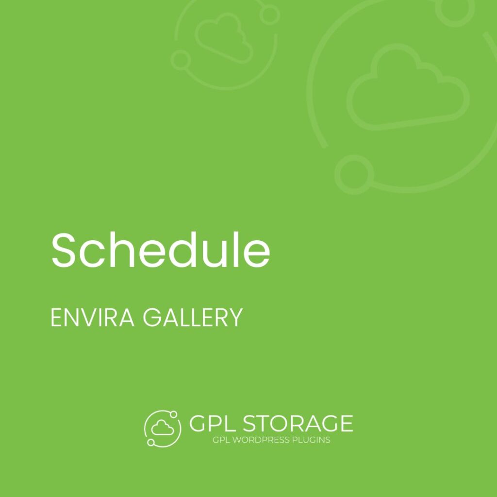 Schedule- ENVIRA GALLERY GPL Download