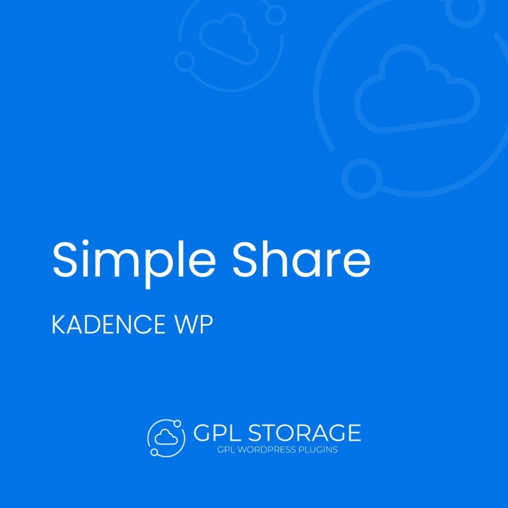 Simple Share-KADENCE WP GPL Download