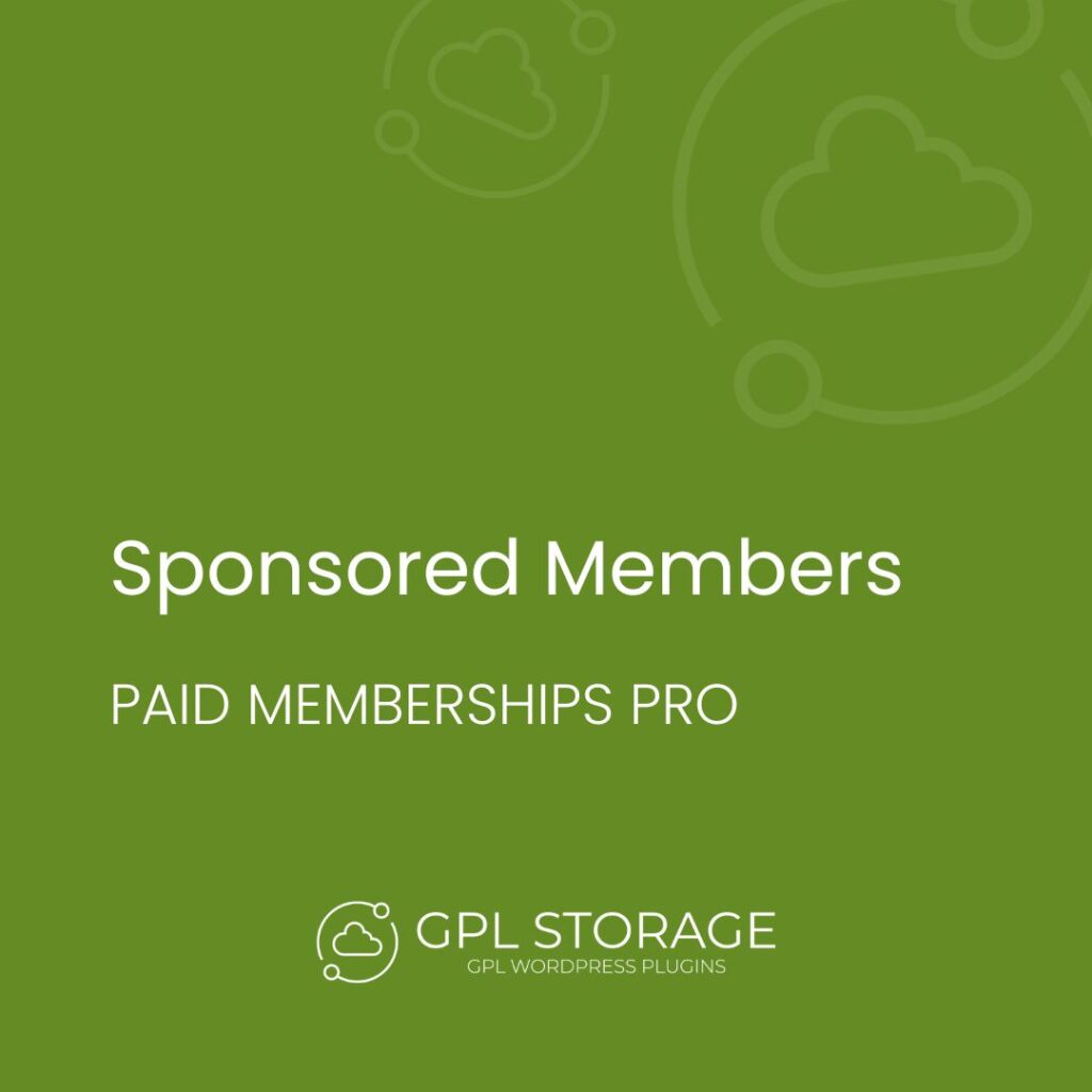 Sponsored Members-PAID MEMBERSHIPS PRO GPL Download