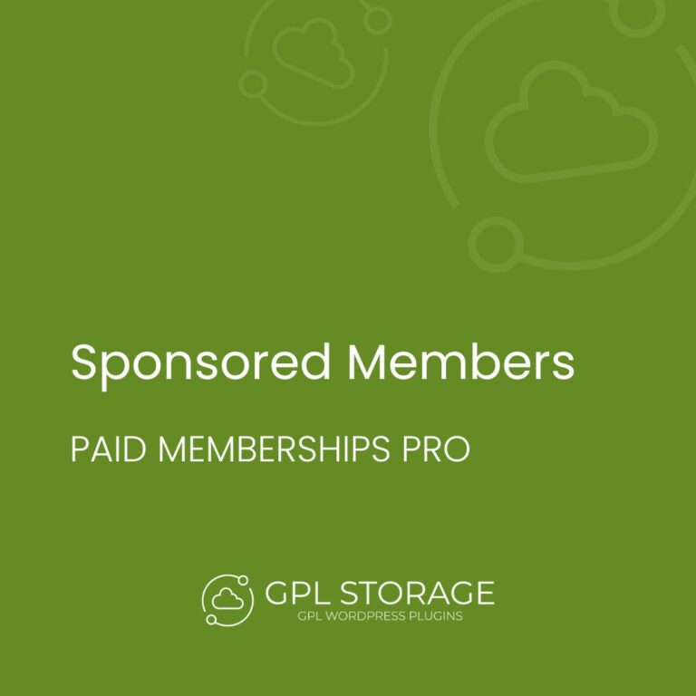 Paid Memberships Pro – Sponsored Members Add On