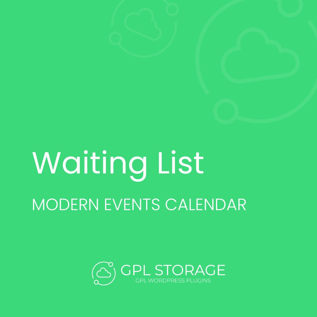 Waiting List-MODERN EVENTS CALENDAR GPL Download