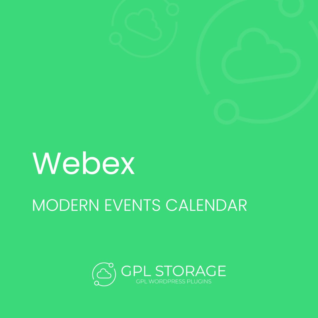 Webex-MODERN EVENTS CALENDAR GPL Download