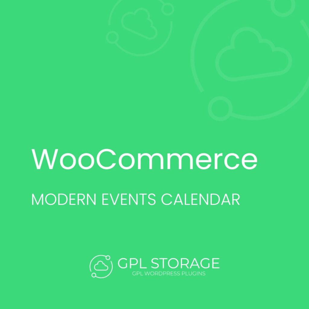 Woocommerce-MODERN EVENTS CALENDAR GPL Download