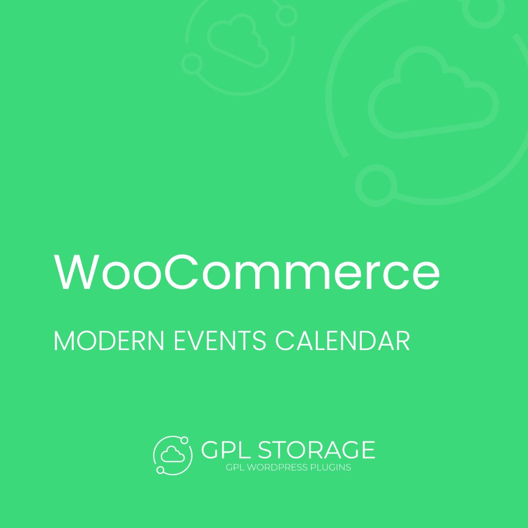 Woocommerce-MODERN EVENTS CALENDAR GPL Download