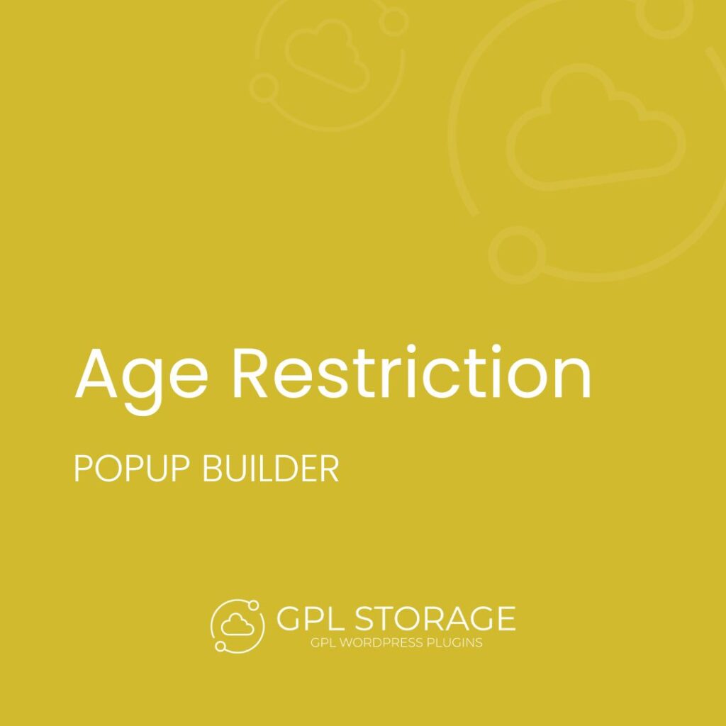 Age Restriction-POPUP BUILDER GPL Download