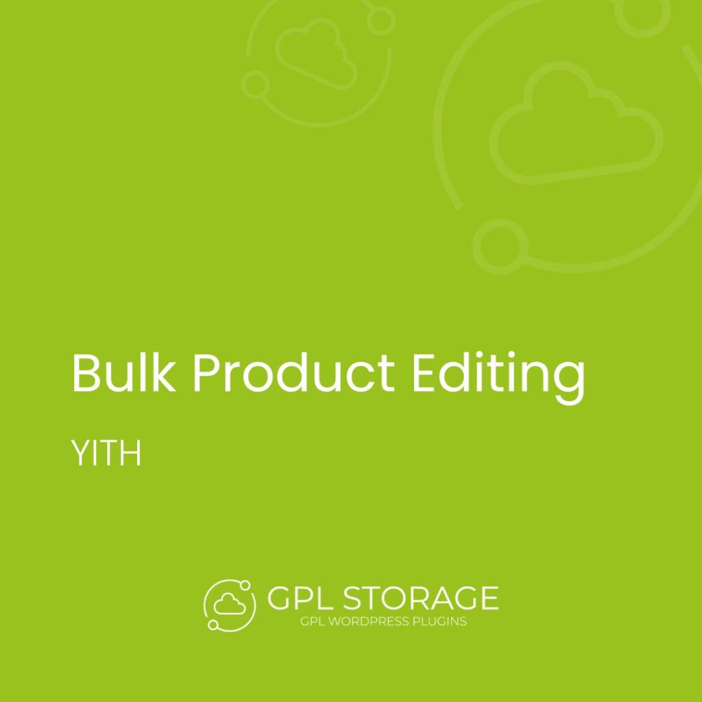 Bulk Product Editing-YITH GPL Download