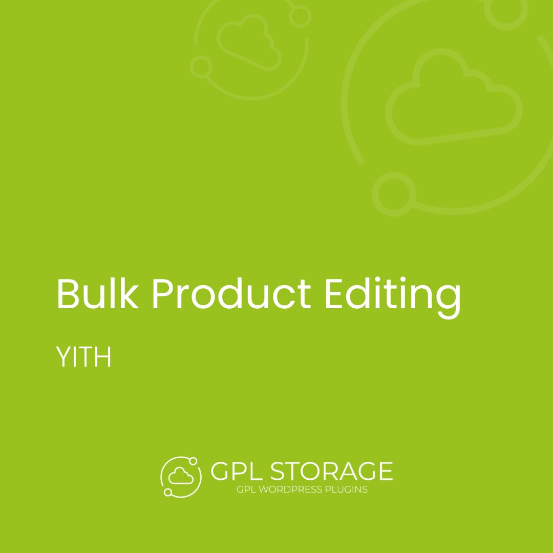 Bulk Product Editing-YITH GPL Download