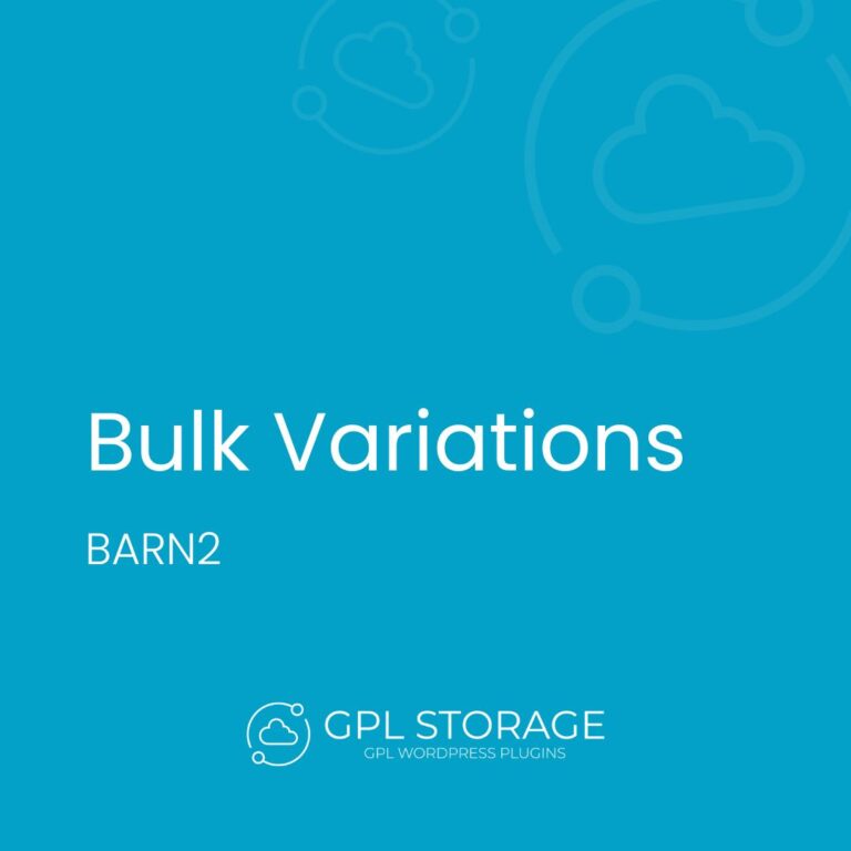 WooCommerce Bulk Variations