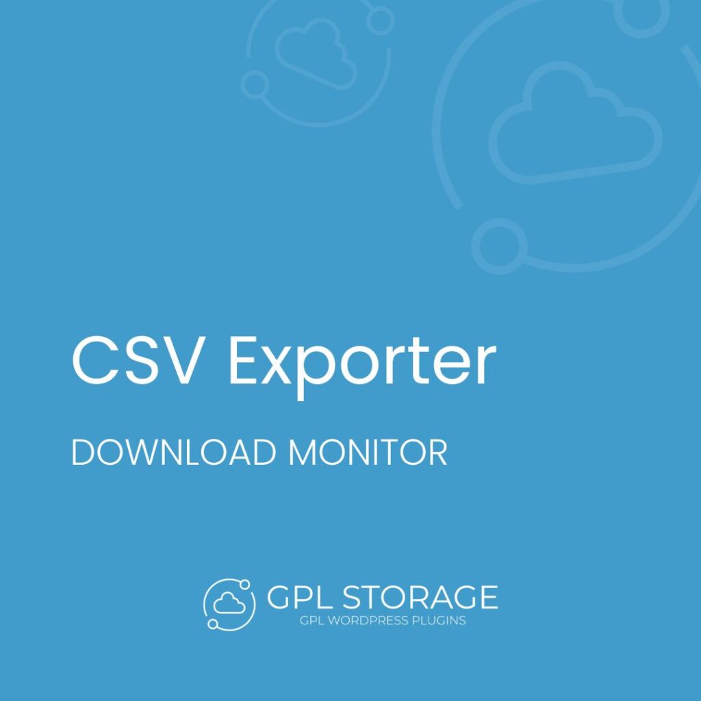 Csv Exporter-DOWNLOAD MONITOR GPL Download