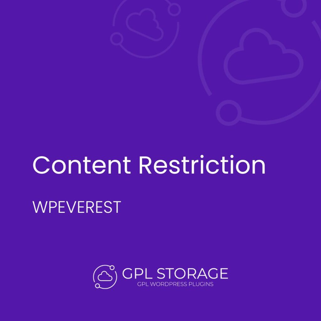 Content Restriction-WPEVEREST GPL Download