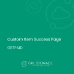 GetPaid Custom Item Success Page