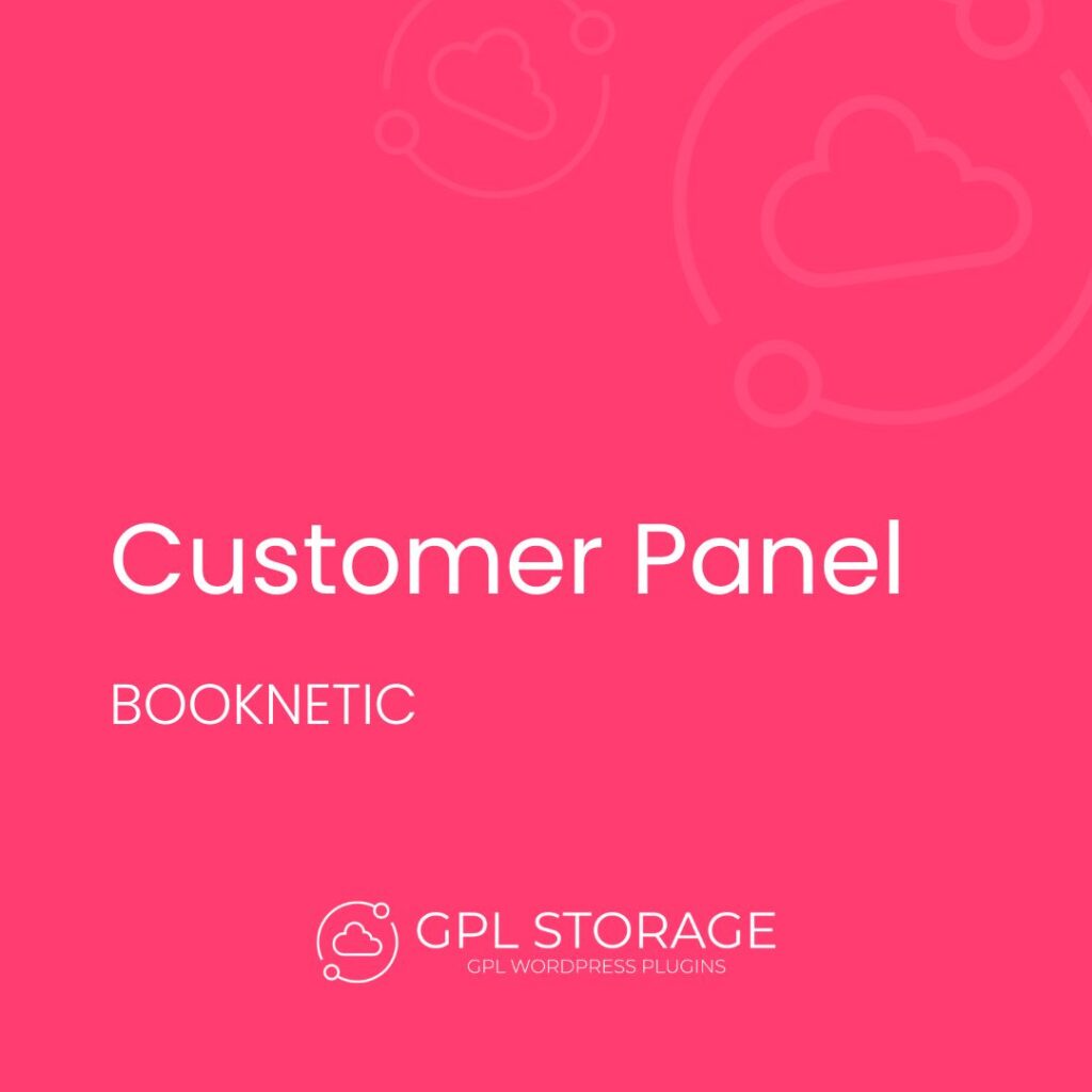 Customer Panel-BOOKNETIC GPL Download