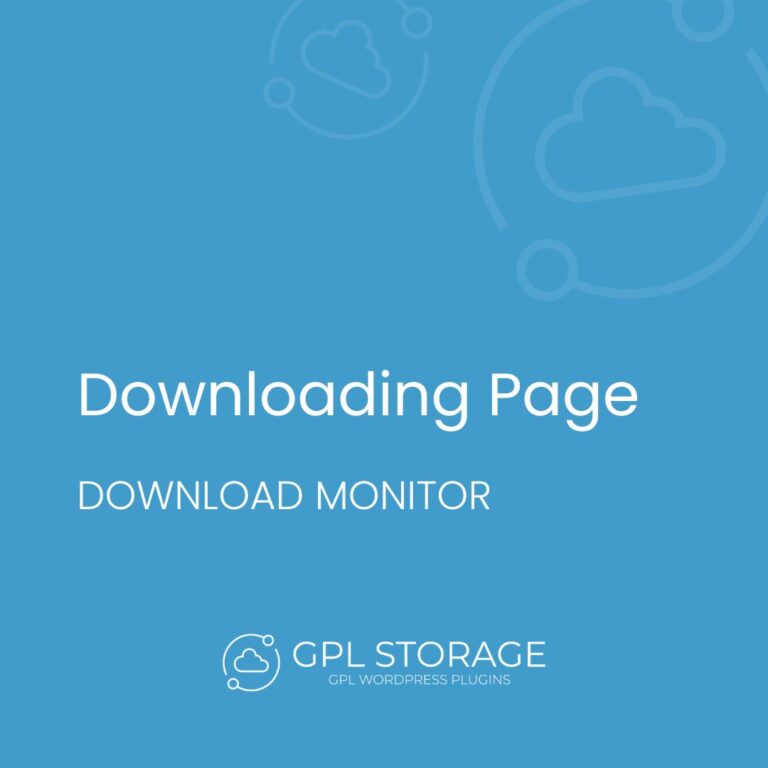 Download Monitor Downloading Page