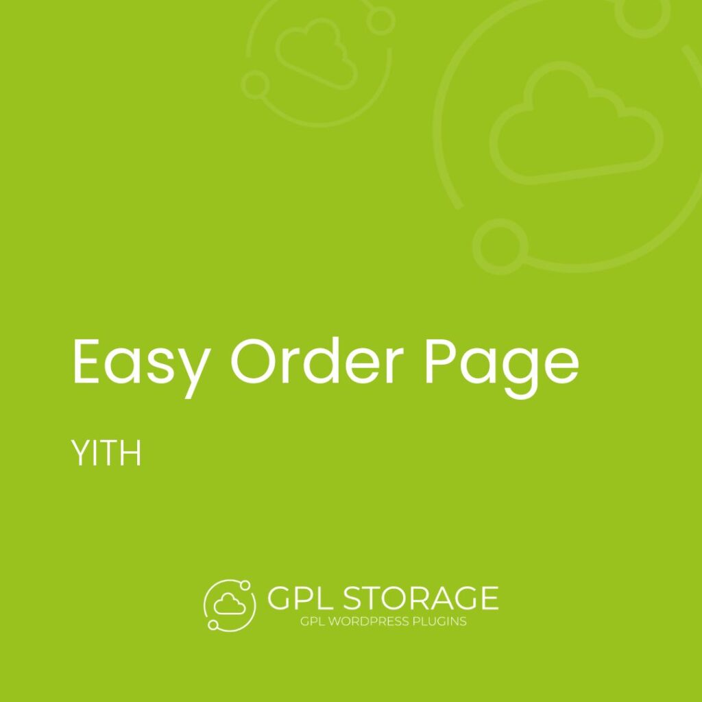 Easy Order Page-YITH GPL Download