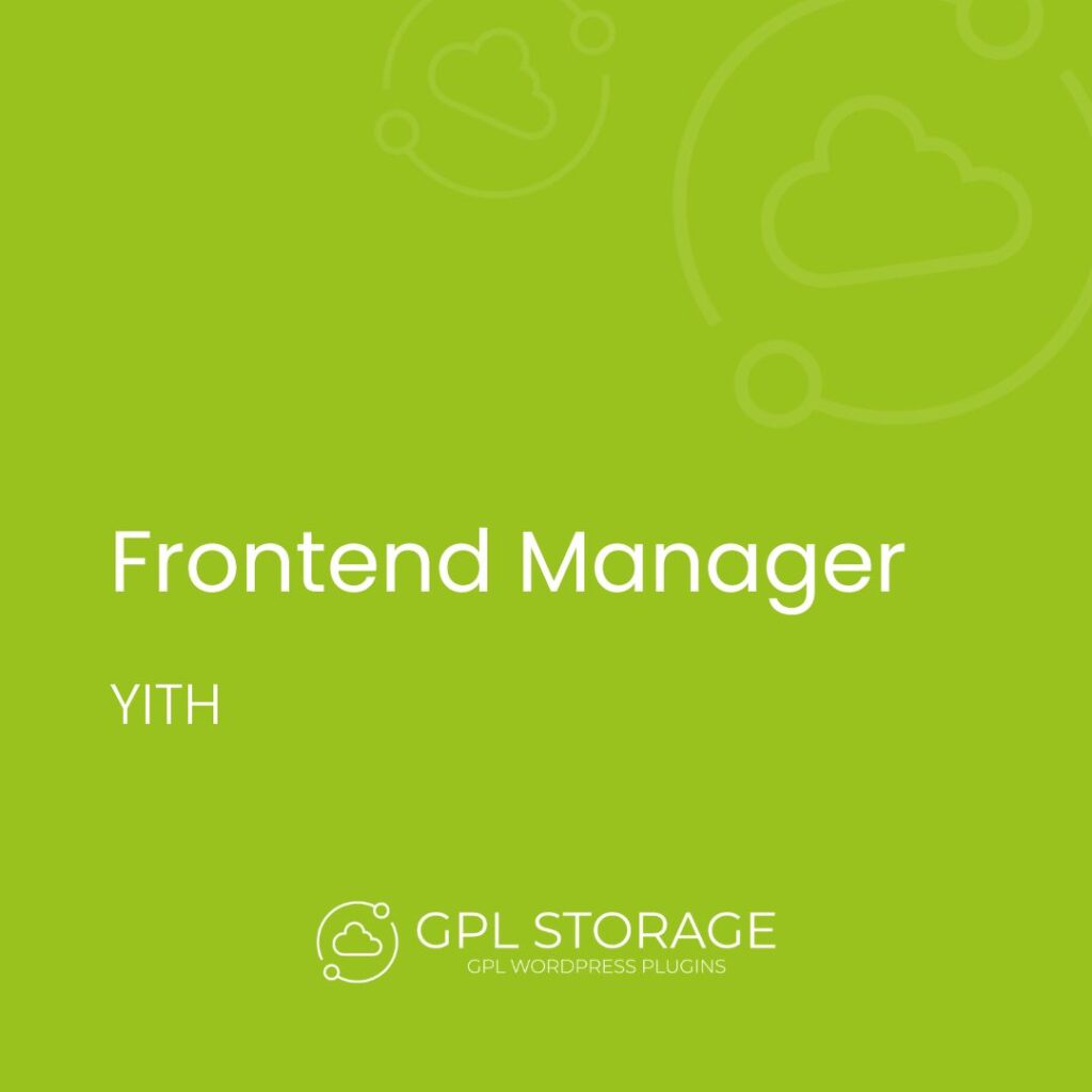 Frontend Manager-YITH GPL Download