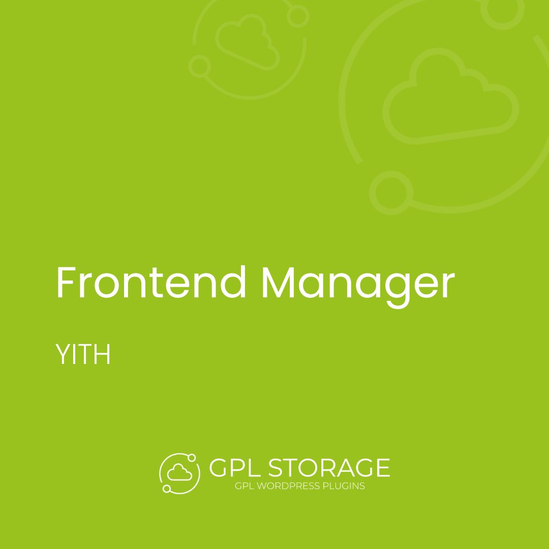 Frontend Manager-YITH GPL Download