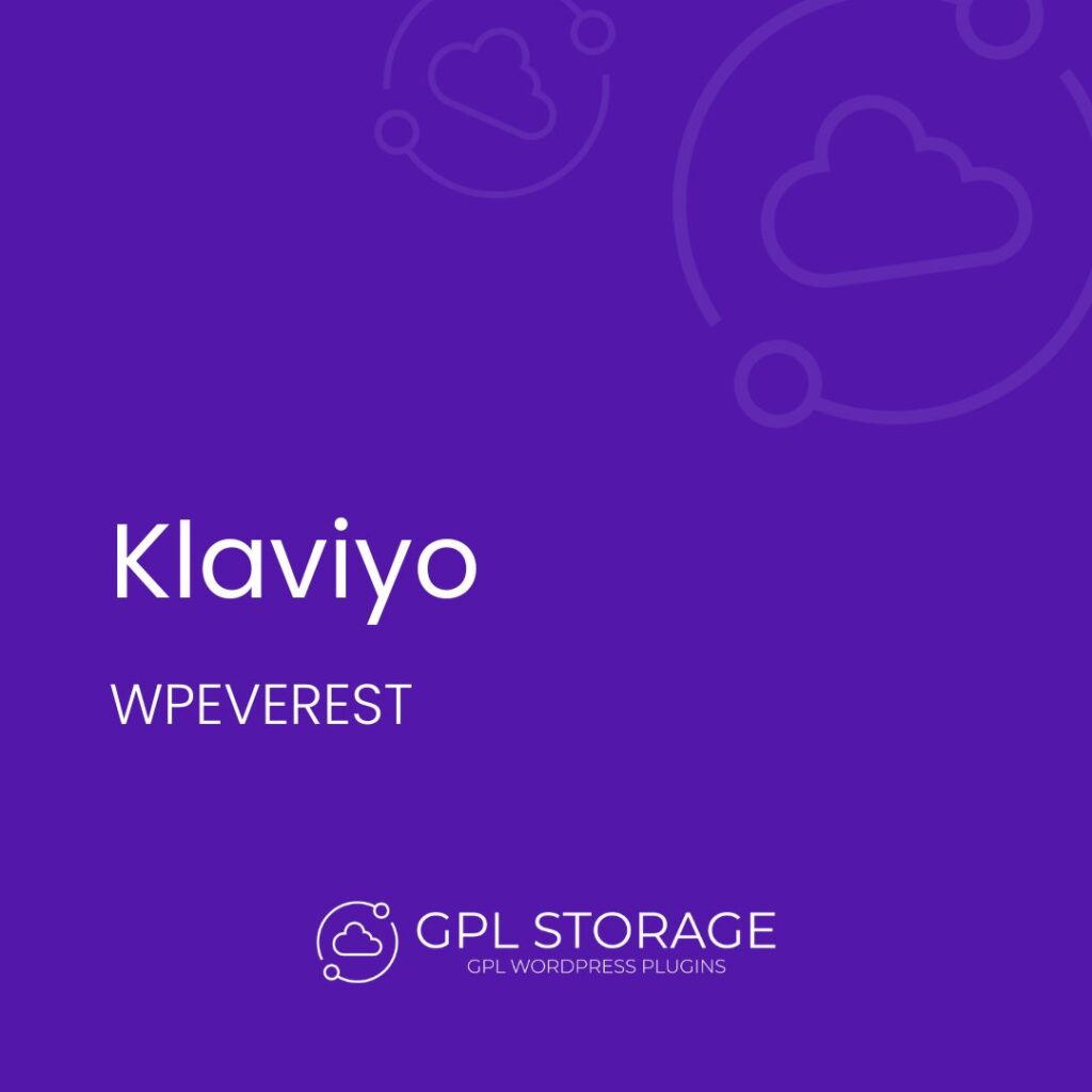 Klaviyo-WPEVEREST GPL Download