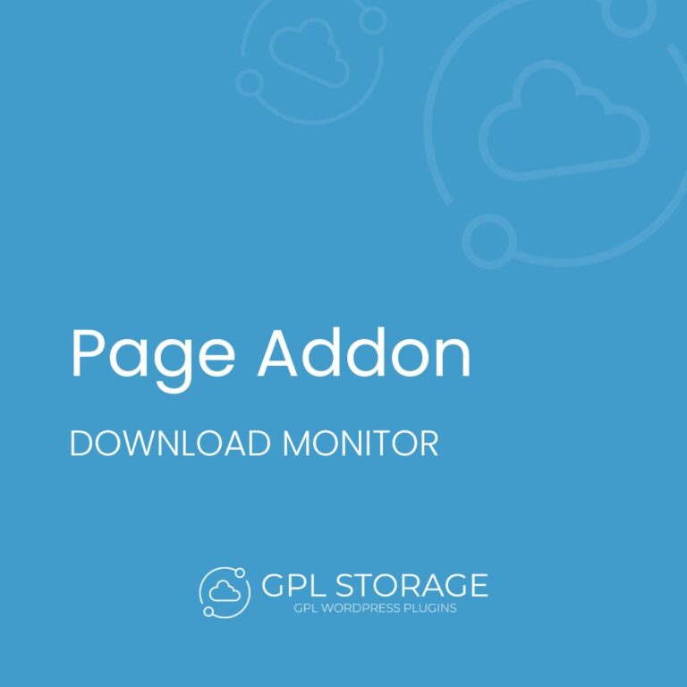 Download Monitor Page Addon