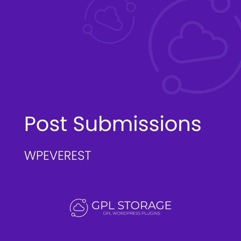 User Registration Post Submissions