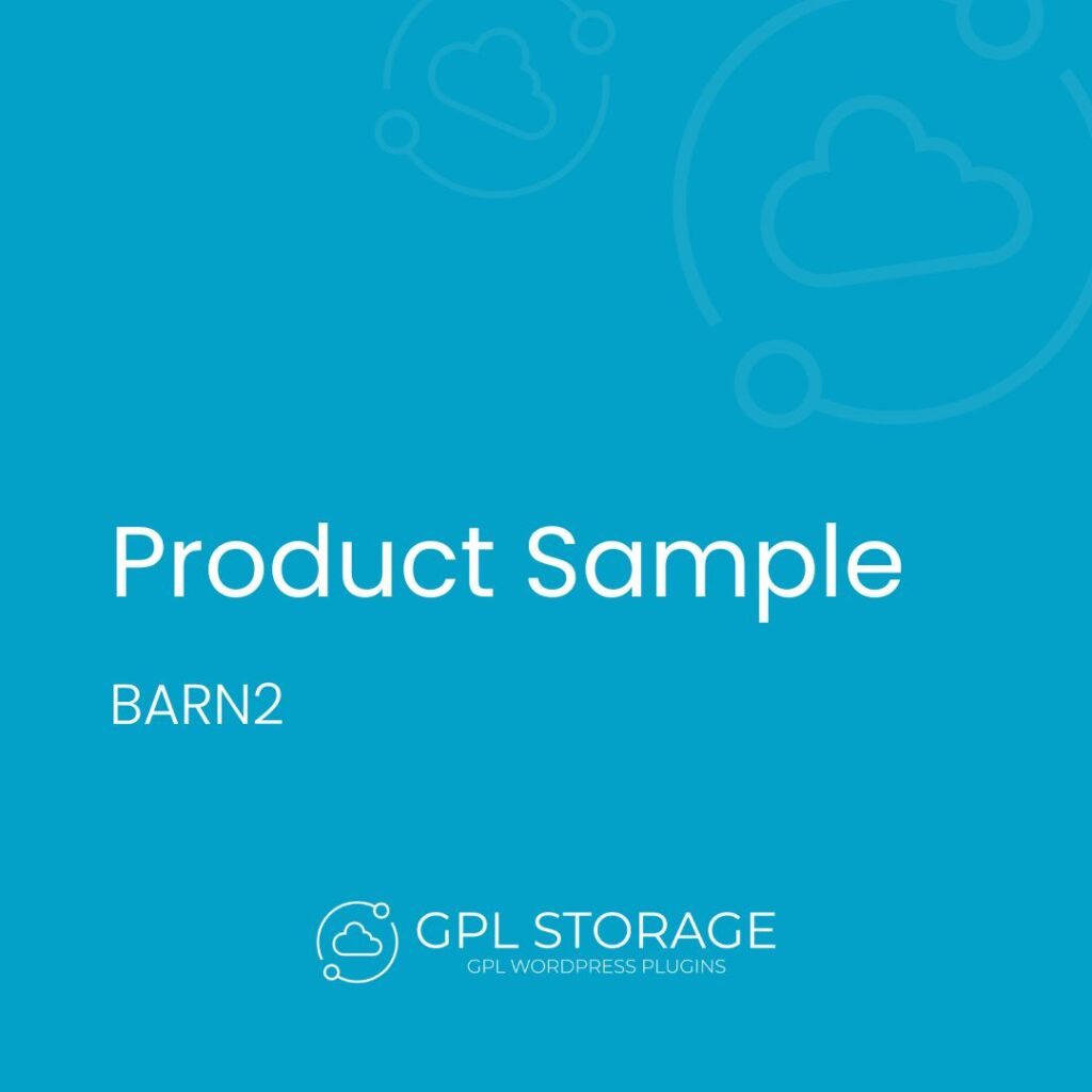 Product Sample-BARN2 MEDIA GPL Download