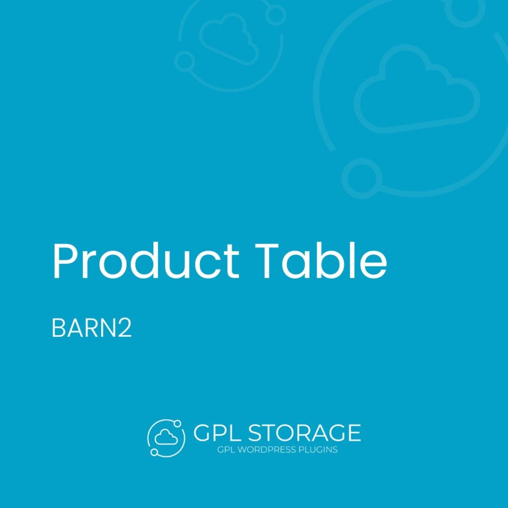 Product Table-BARN2 MEDIA GPL Download