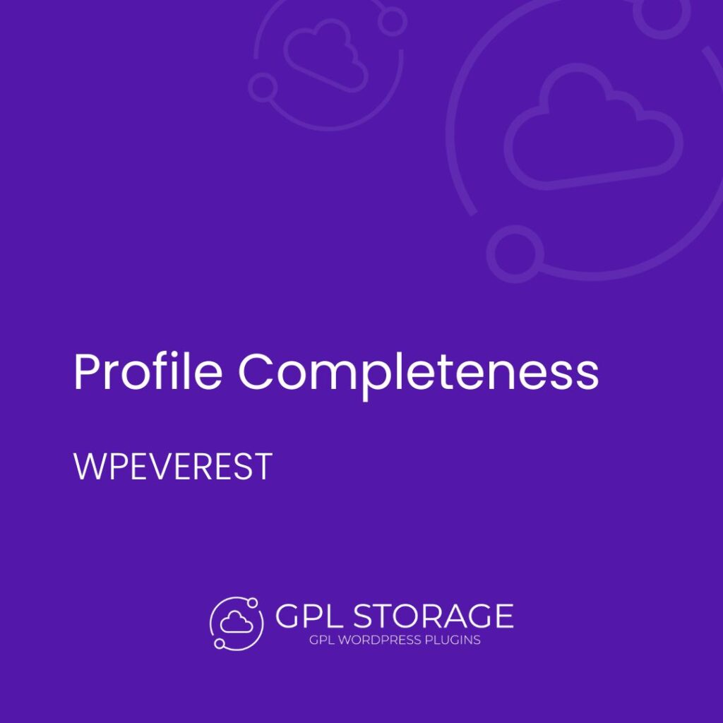 Profile Completeness-WPEVEREST GPL Download