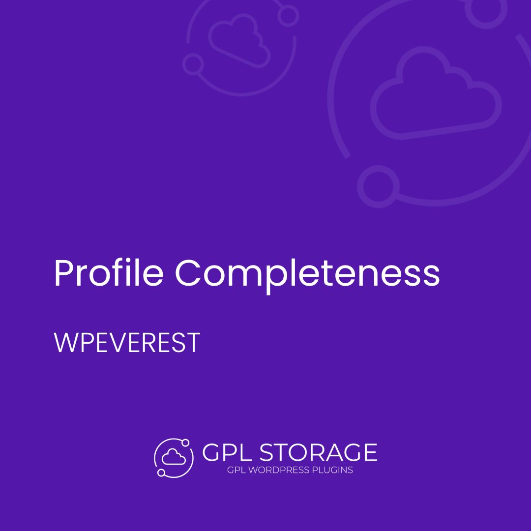 Profile Completeness-WPEVEREST GPL Download