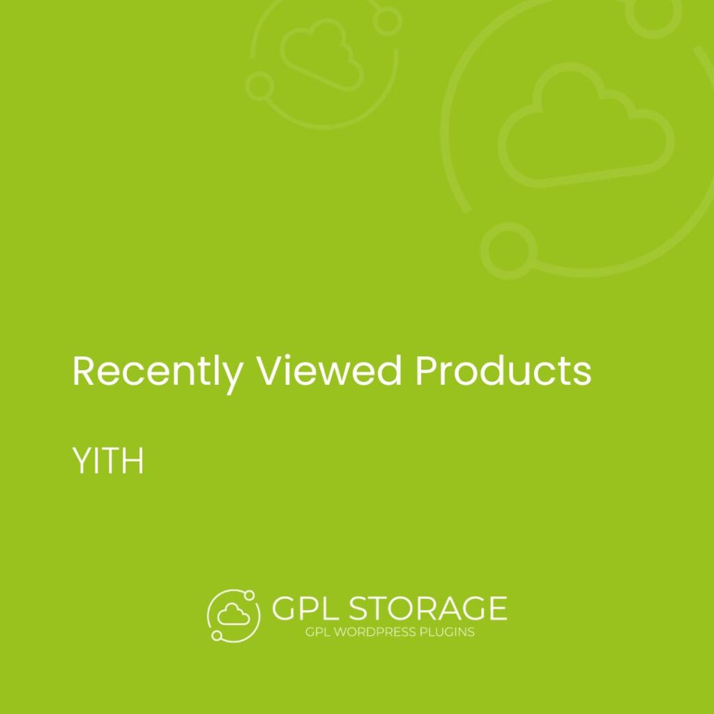 Recently Viewed Products-YITH GPL Download