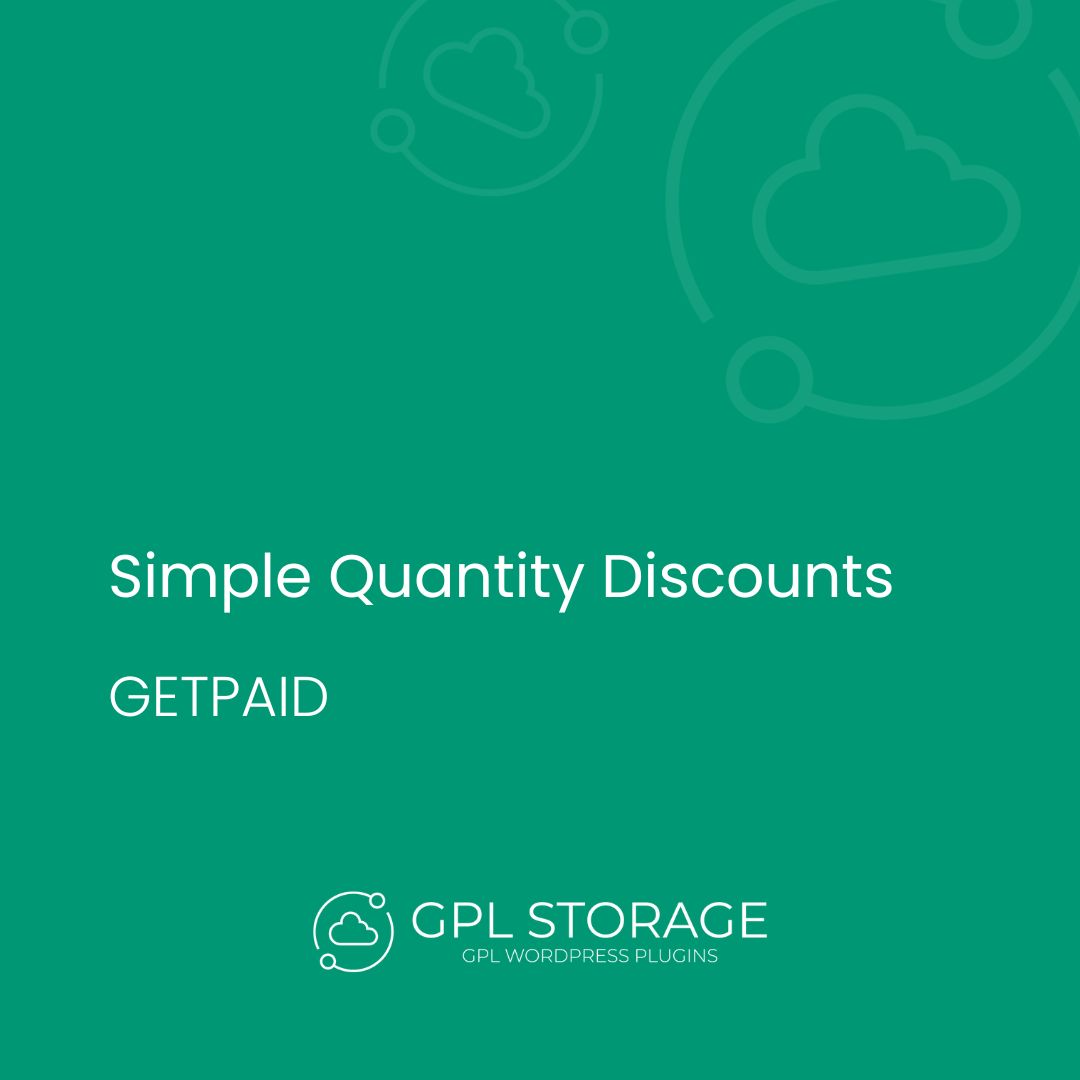 Simple Quantity Discounts-GETPAID GPL Download